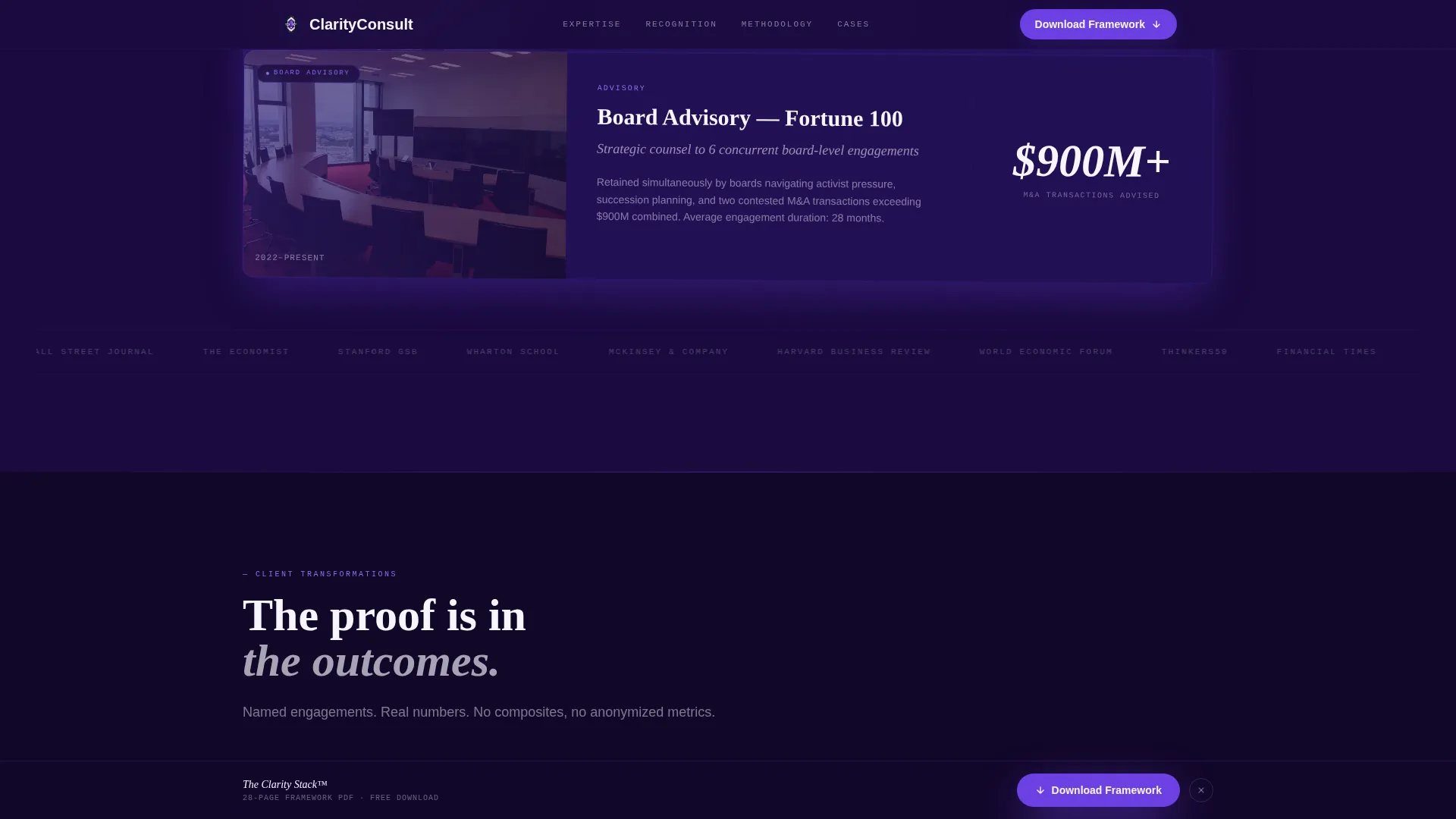 Consultant Career Professional Website Template
