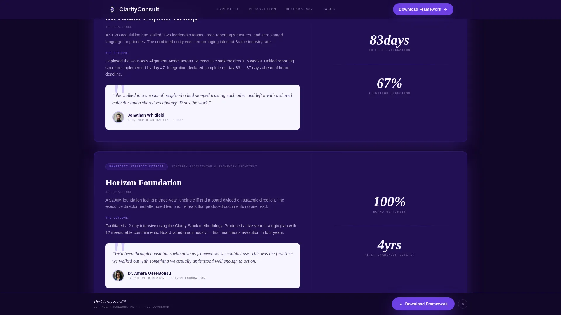 Consultant Career Professional Website Template