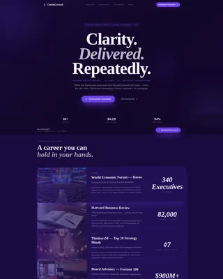 Consultant Career Professional Website Template