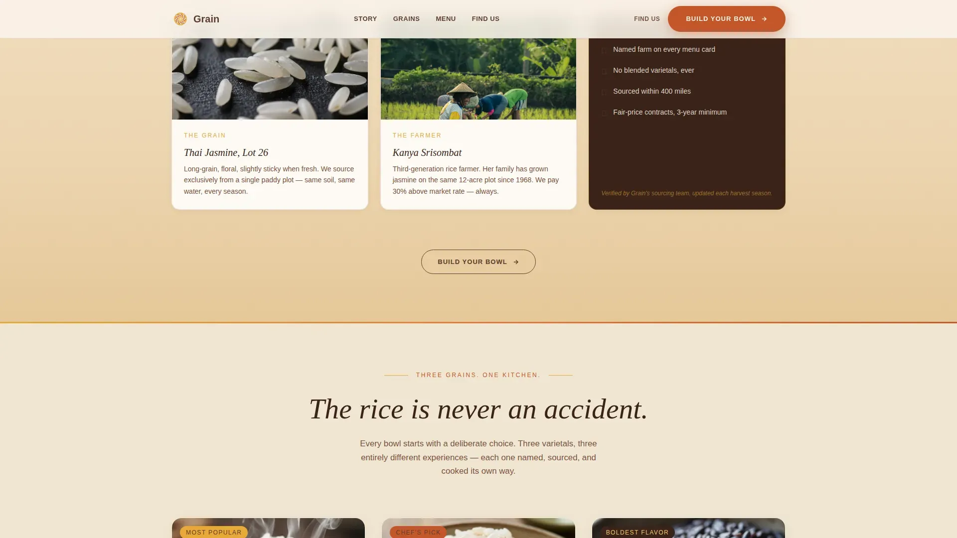 Local Regional & Specialty Restaurant Portfolio & Case Study Website Template