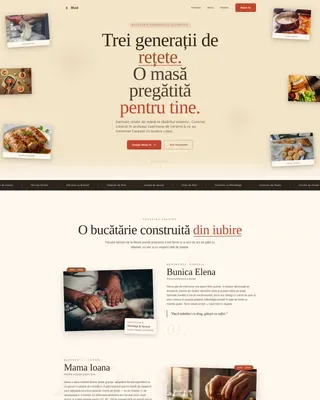 Authentic Romanian Catering Landing Page Template