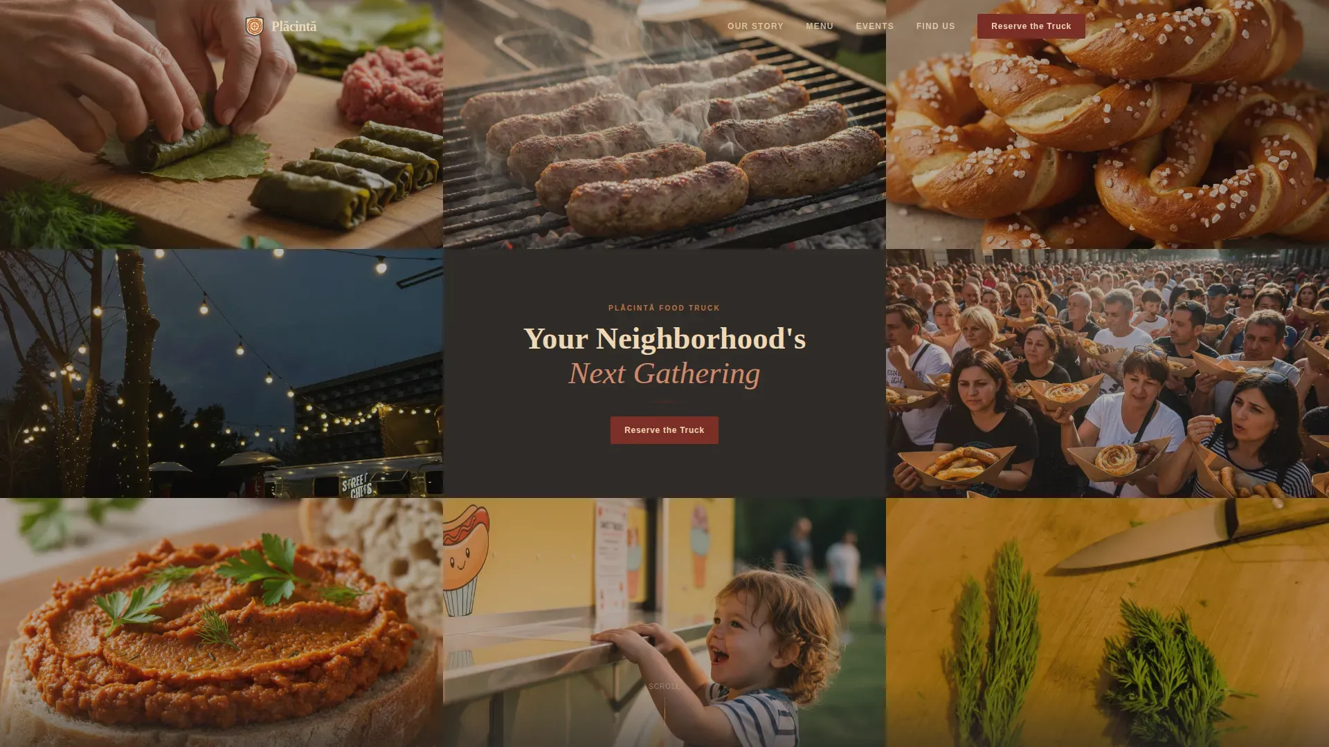Artisan Romanian Dining Landing Page Template