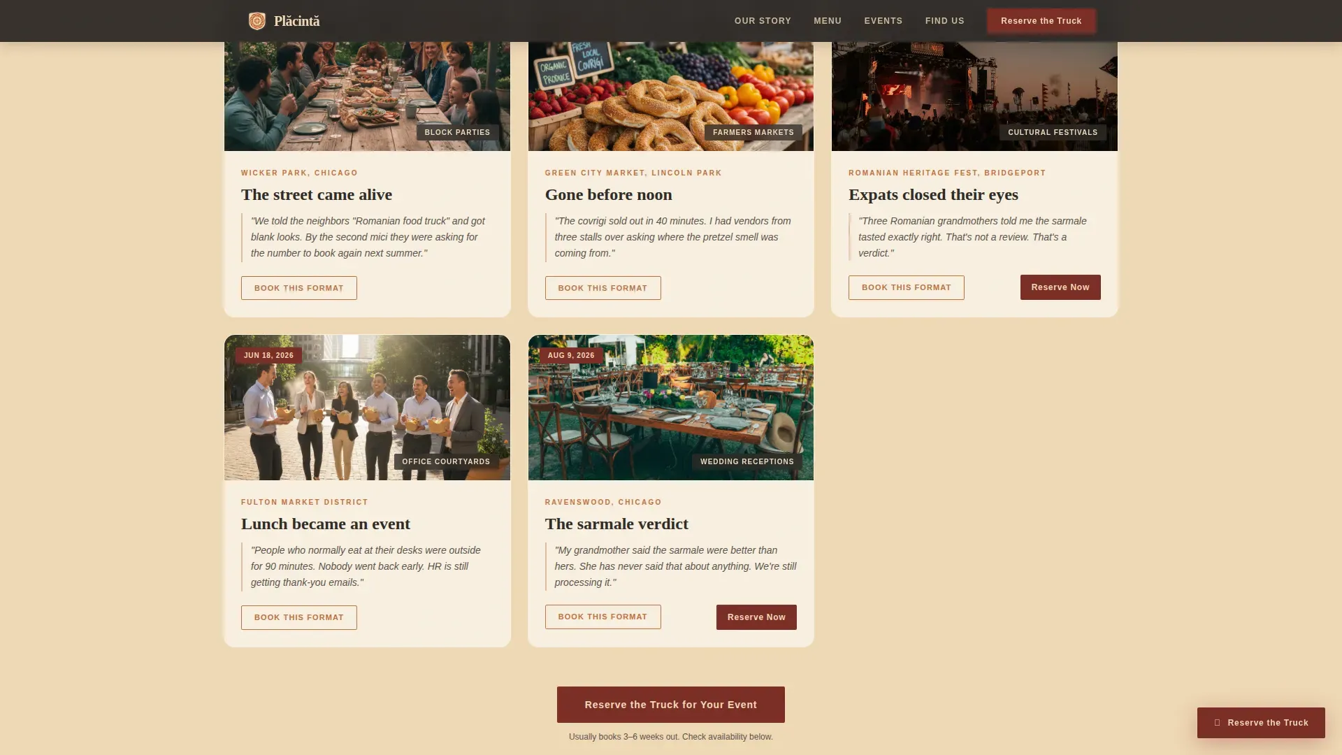 Artisan Romanian Dining Landing Page Template