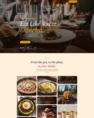 Romanian Dining Landing Page Template | Handcrafted Design