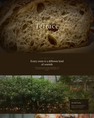 Agrarian Rooftop Restaurant Landing Page Template