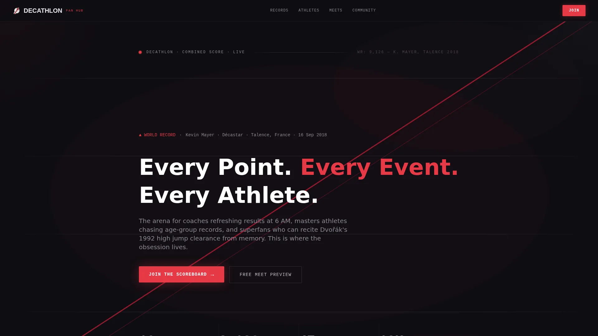 Compelling Sports Competition Landing Page Template