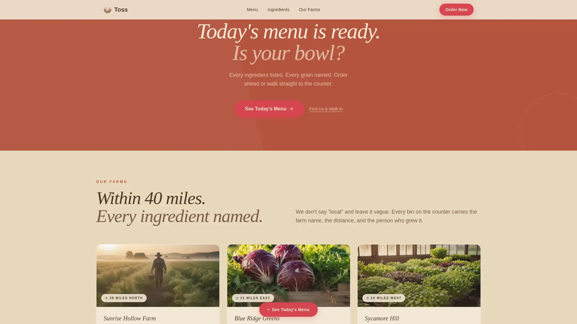 Premium Regional & Specialty Restaurant Portfolio & Case Study Website Template
