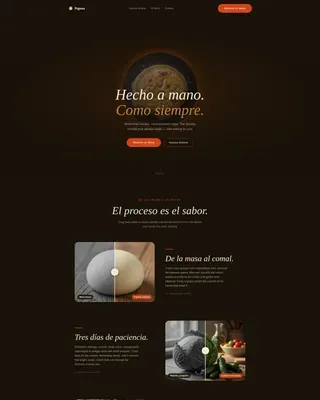 Handcrafted Salvadoran Restaurant Landing Page Template