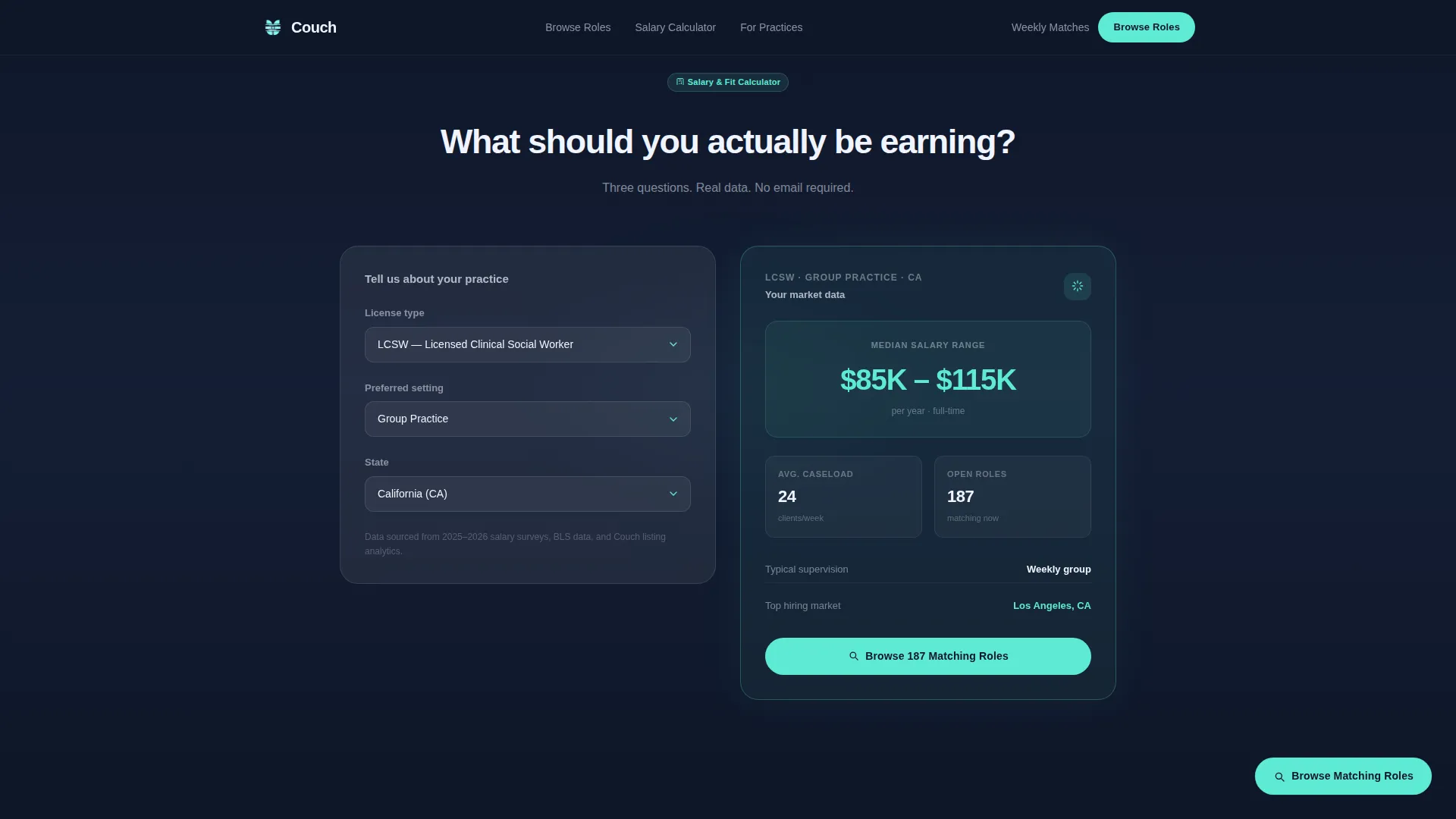 Transparent Therapy Careers Landing Page Template