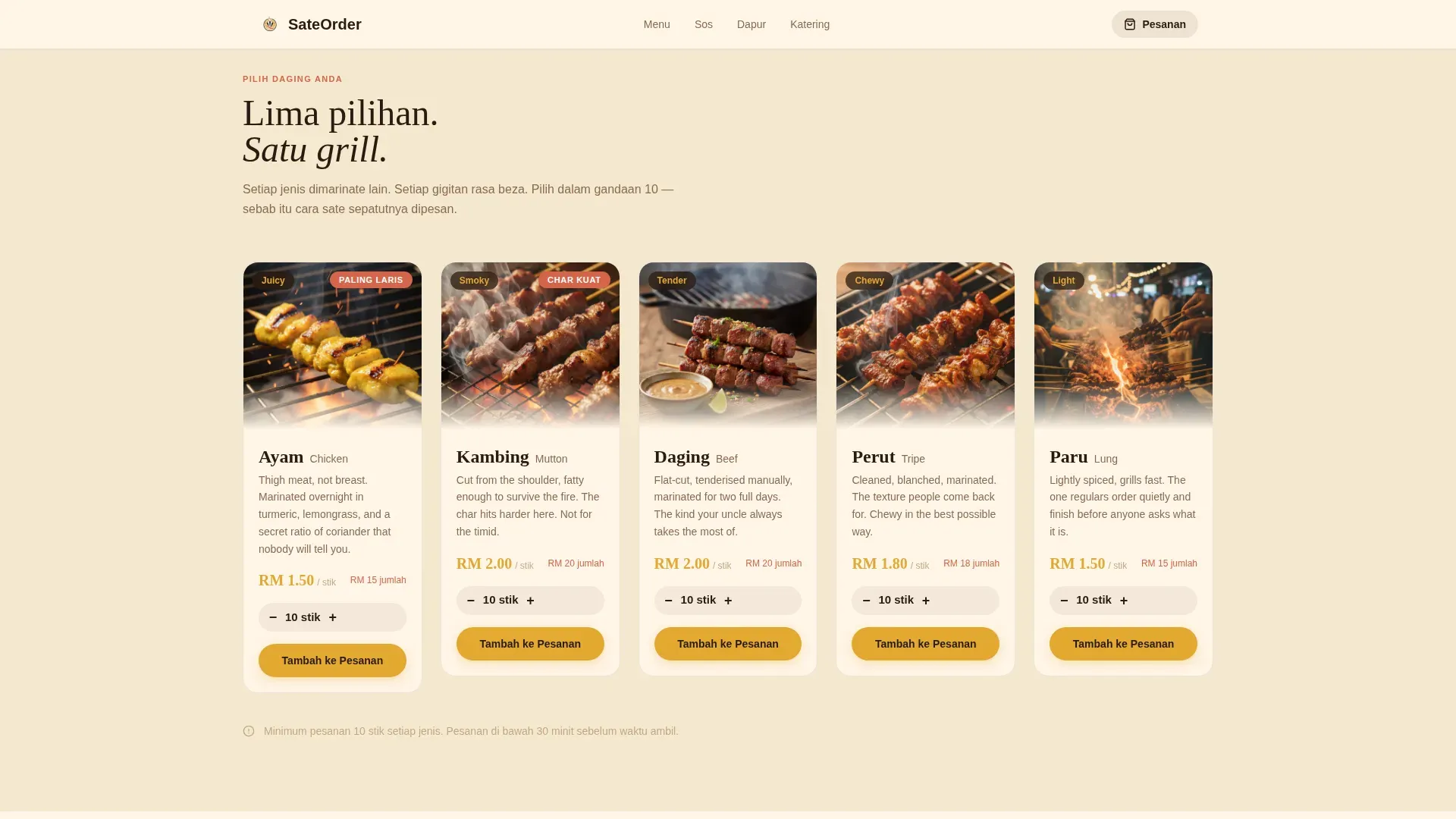 Southeast Asian Cuisine & Dining Booking Confirmation Website Template
