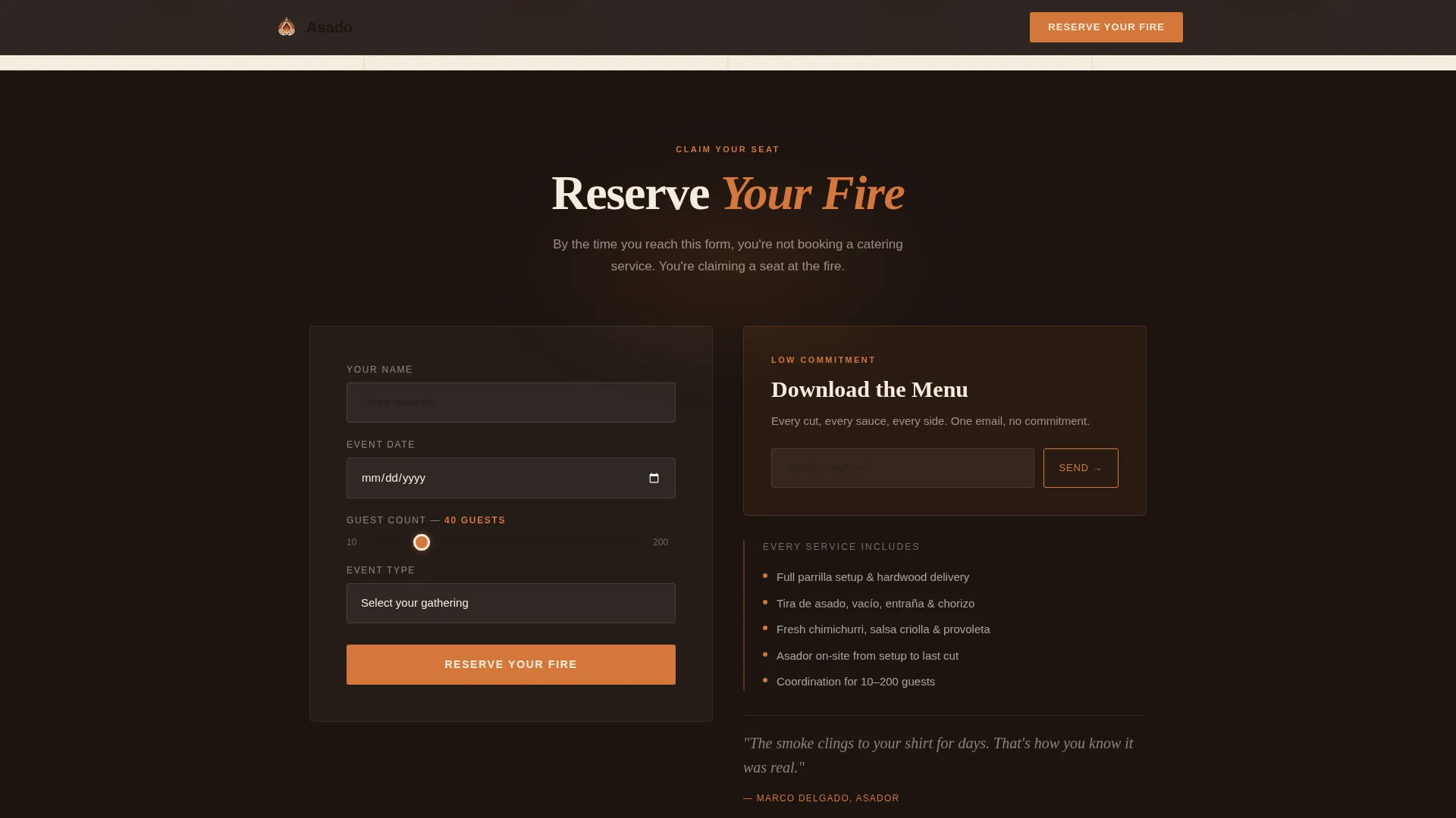 Sizzling Grill Restaurant | Free Website Template | Rocket