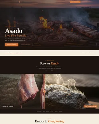 Sizzling Grill Restaurant | Free Website Template | Rocket