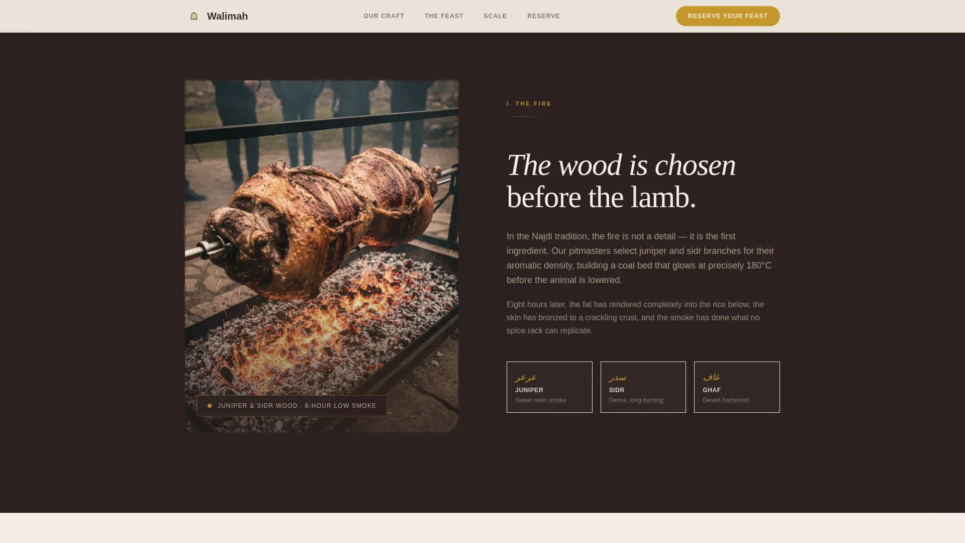 Saudi Feast Catering Landing Page Template