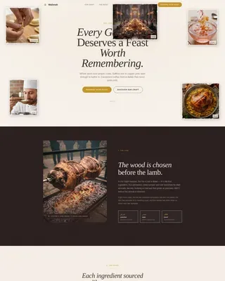 Saudi Feast Catering Landing Page Template