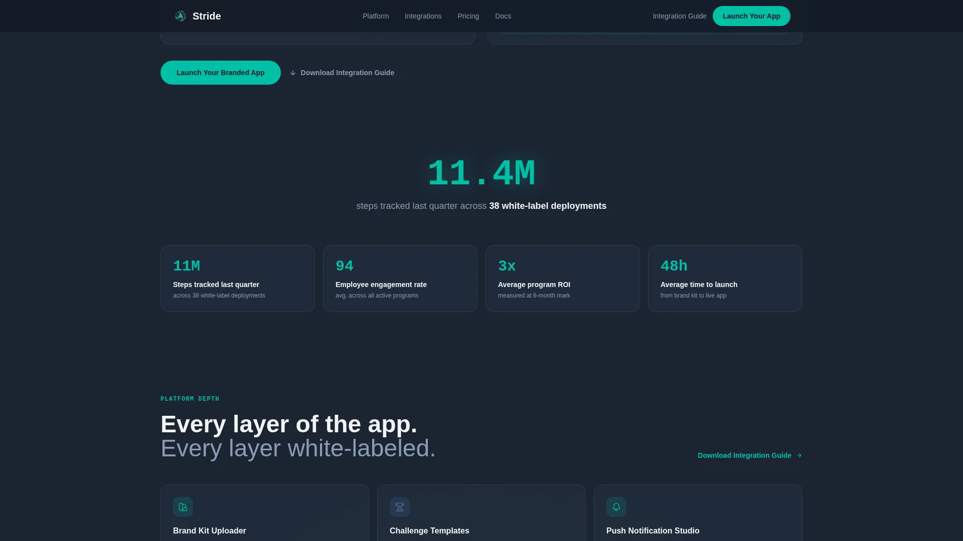 Dynamic Fitness App Landing Page Template