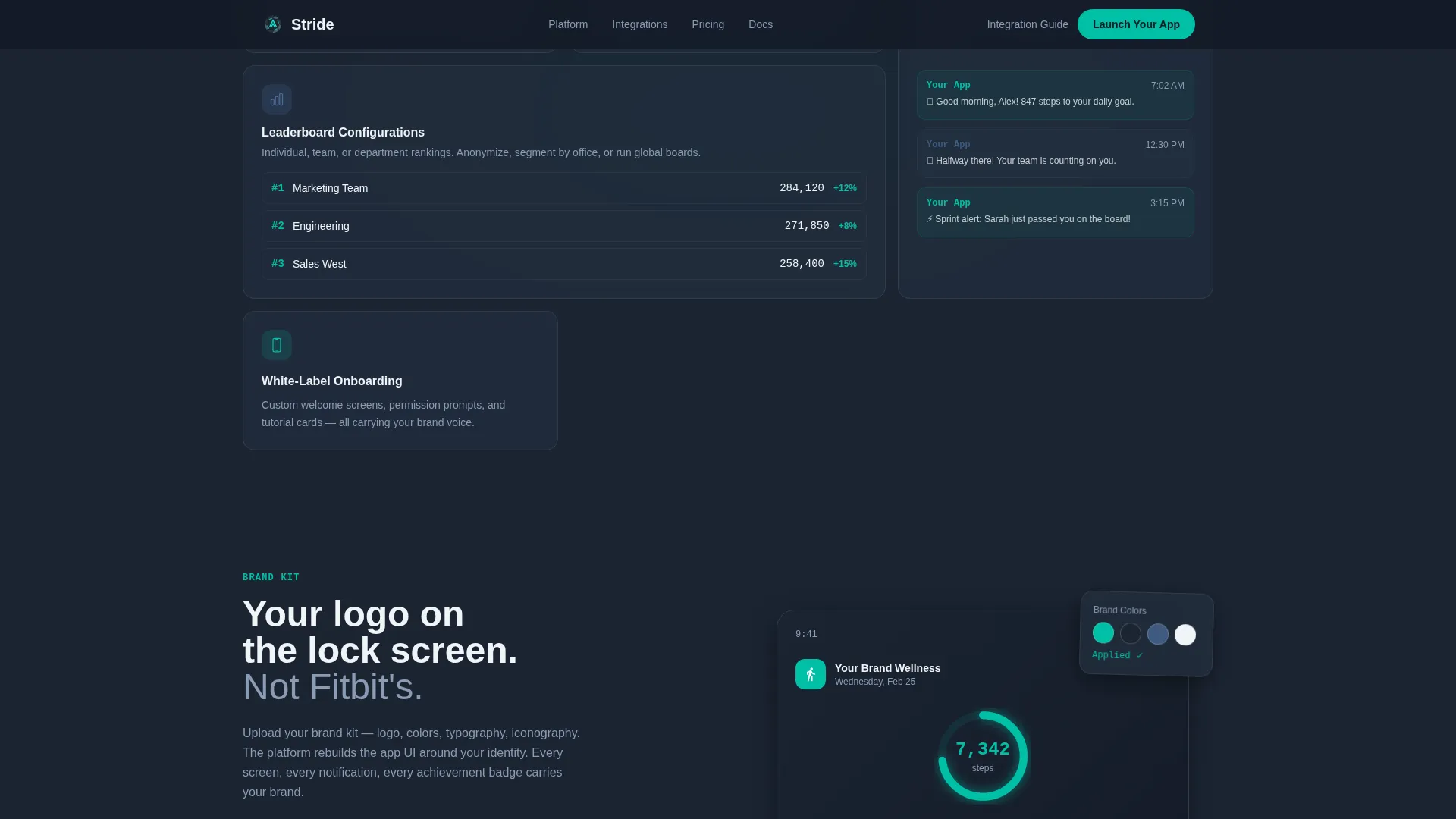 Dynamic Fitness App Landing Page Template