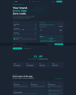 Dynamic Fitness App Landing Page Template