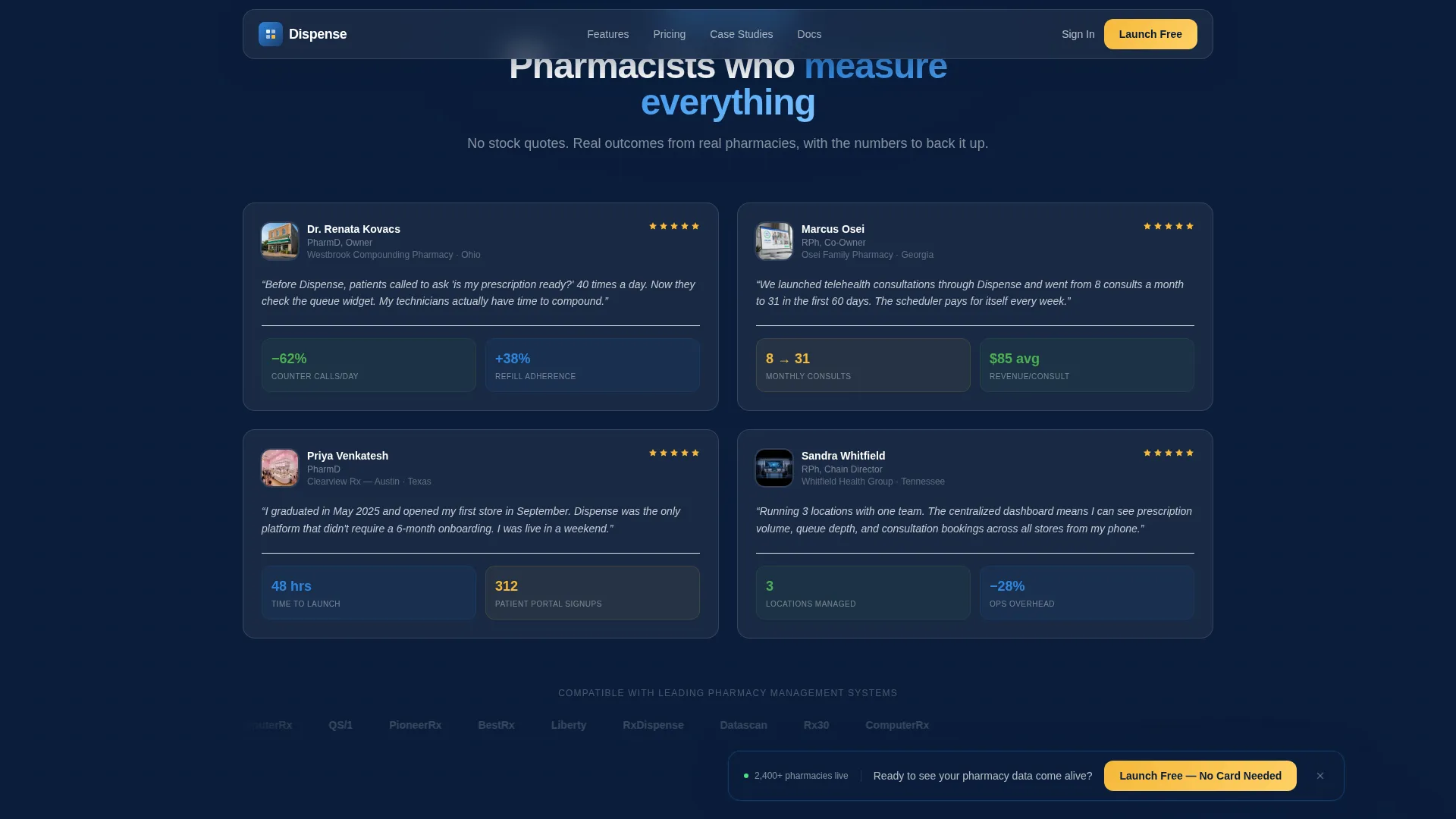 Pharmacy Digital Presence Professional Website Template