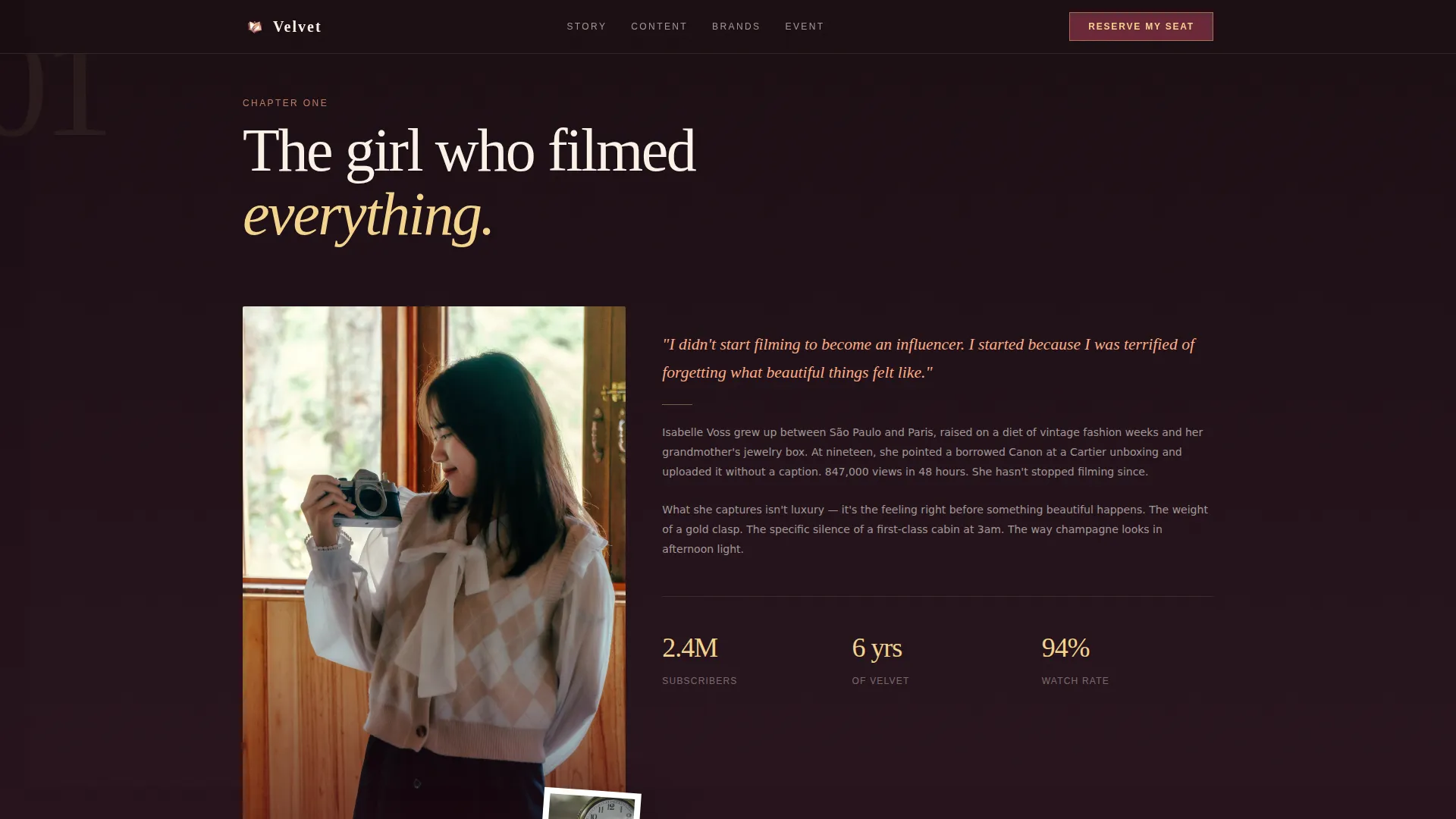 Aspirational Wellness Lifestyle Landing Page Template