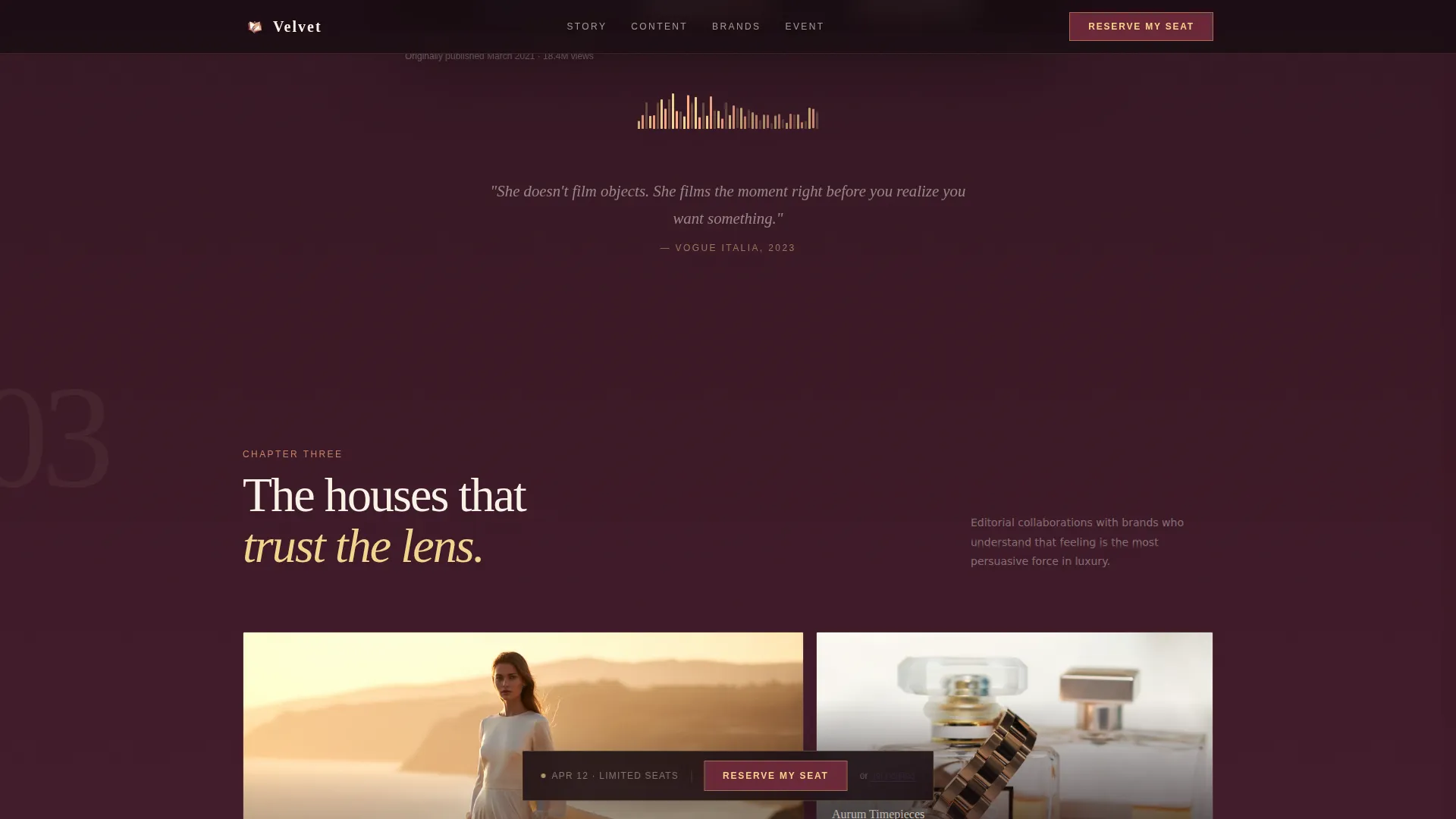 Aspirational Wellness Lifestyle Landing Page Template