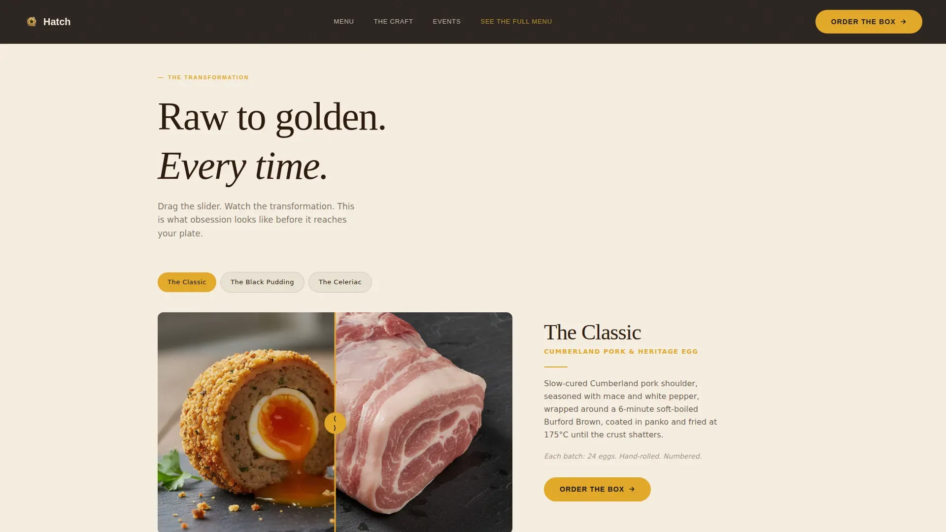 Regional & Specialty Restaurant Professional Website Template