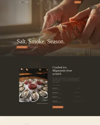 Premium Coastal Seafood Landing Page Template