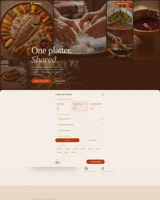 Senegalese Dining Landing Page Template