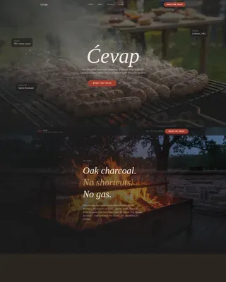 Premium Serbian Catering Landing Page Template