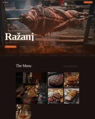 Heritage Fire Dining Landing Page Template