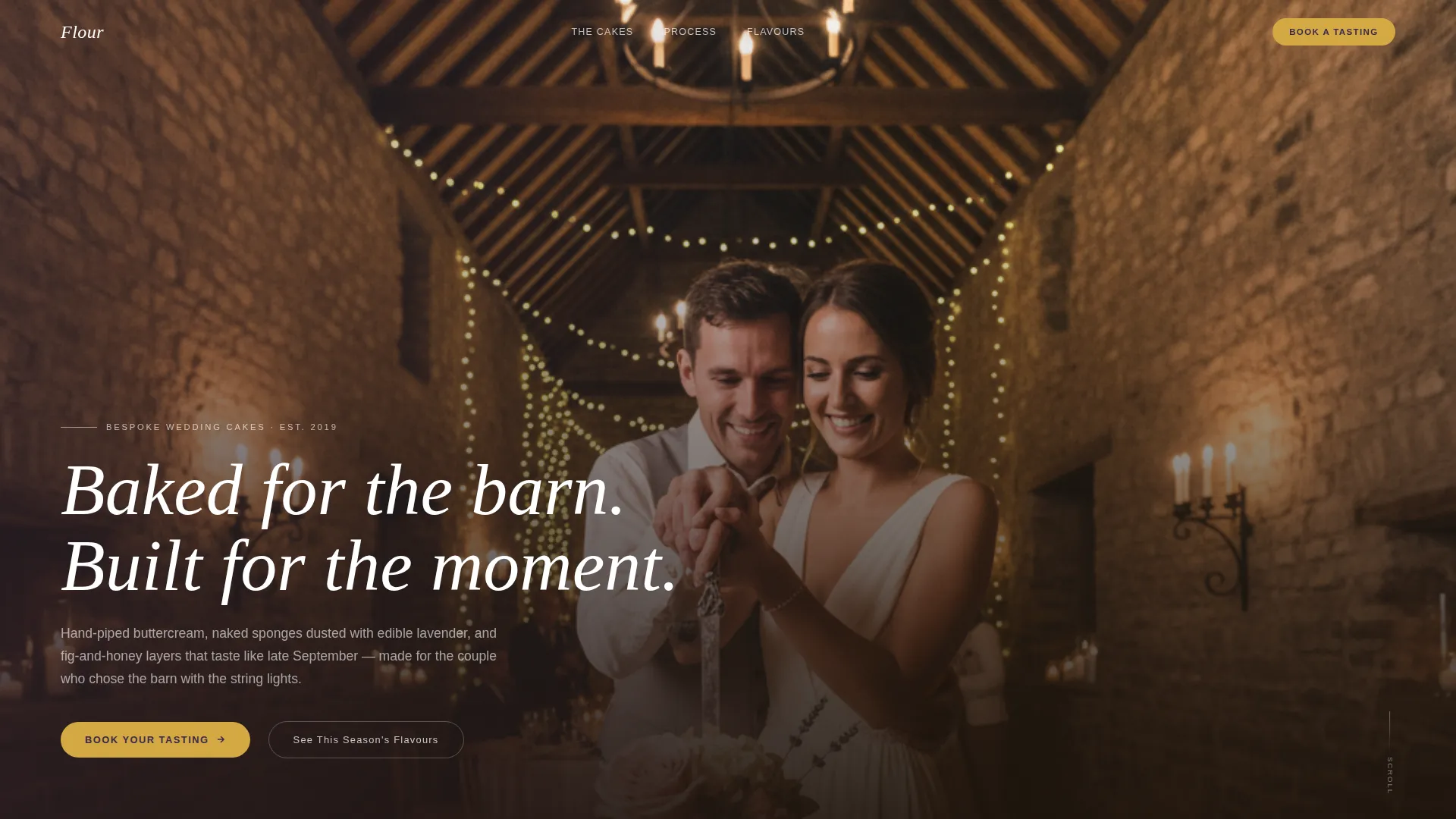 Barn Wedding Booking Website Template