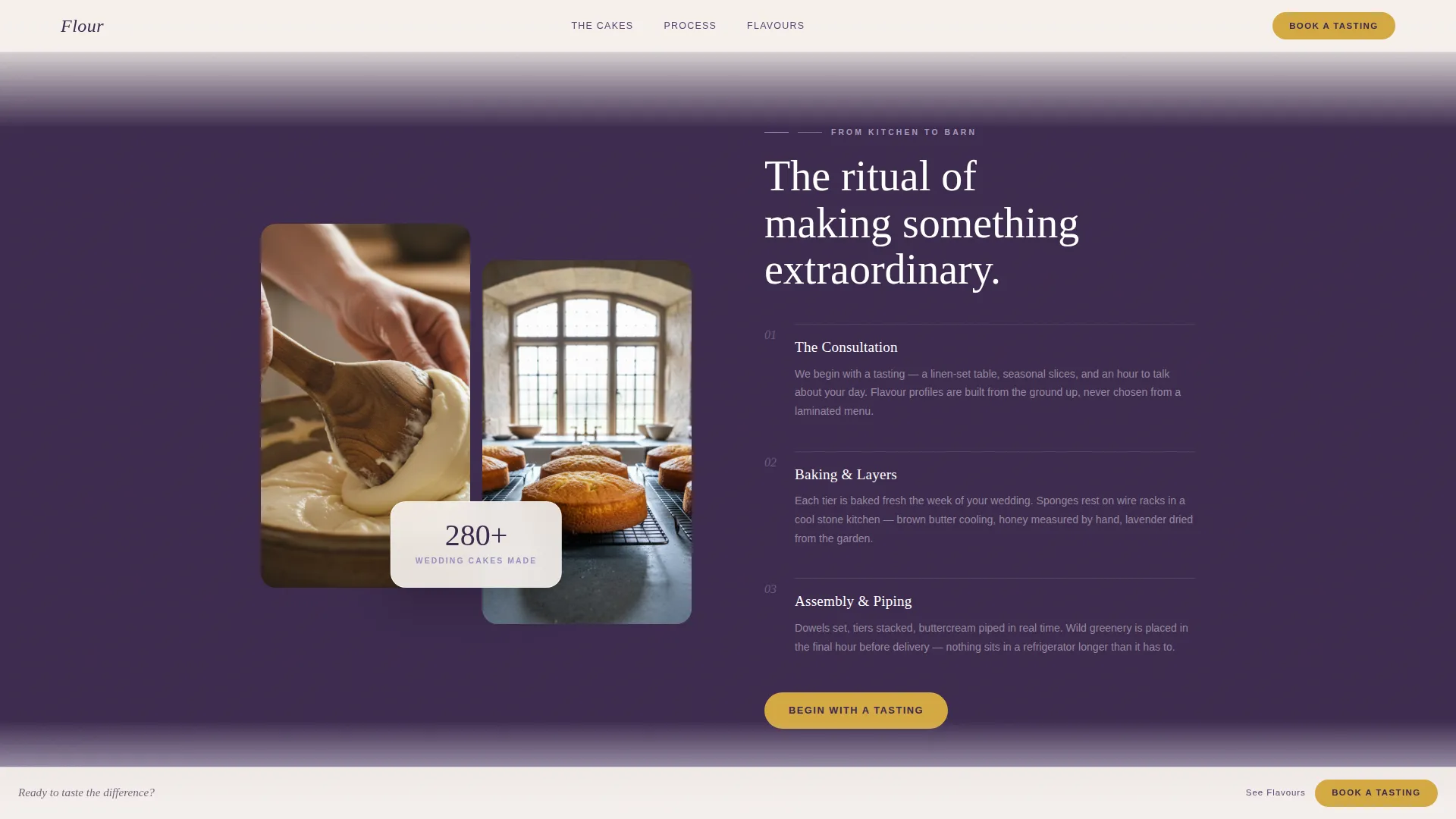 Barn Wedding Booking Website Template
