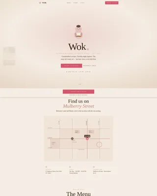 Chinese Cuisine & Dining Professional Website Template