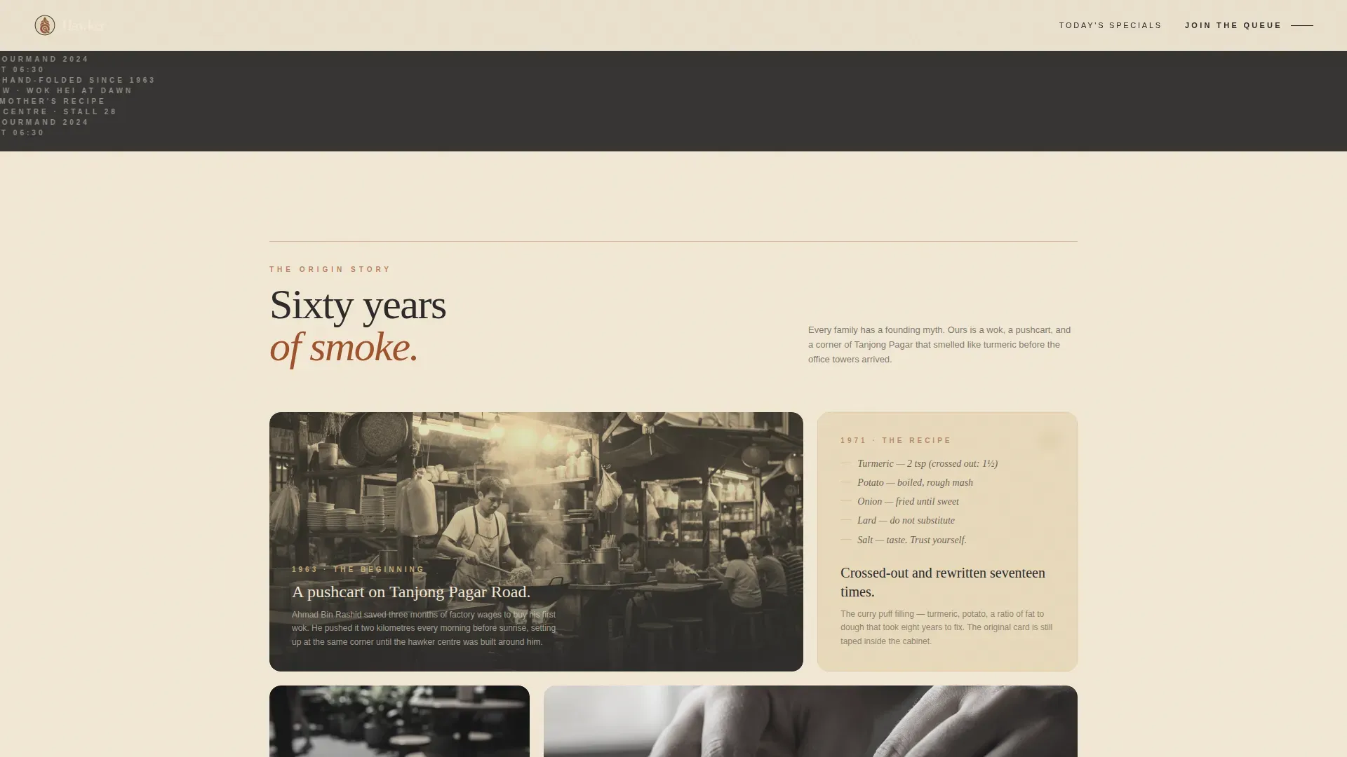 Luxe Minimal Origin Story Landing Page Template