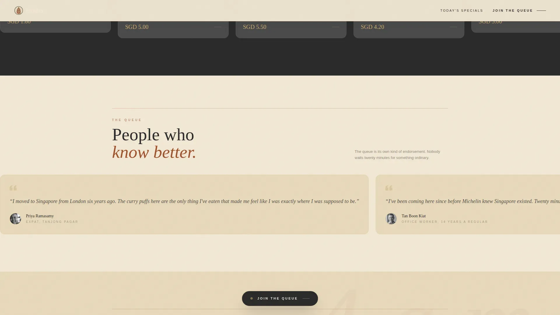 Luxe Minimal Origin Story Landing Page Template