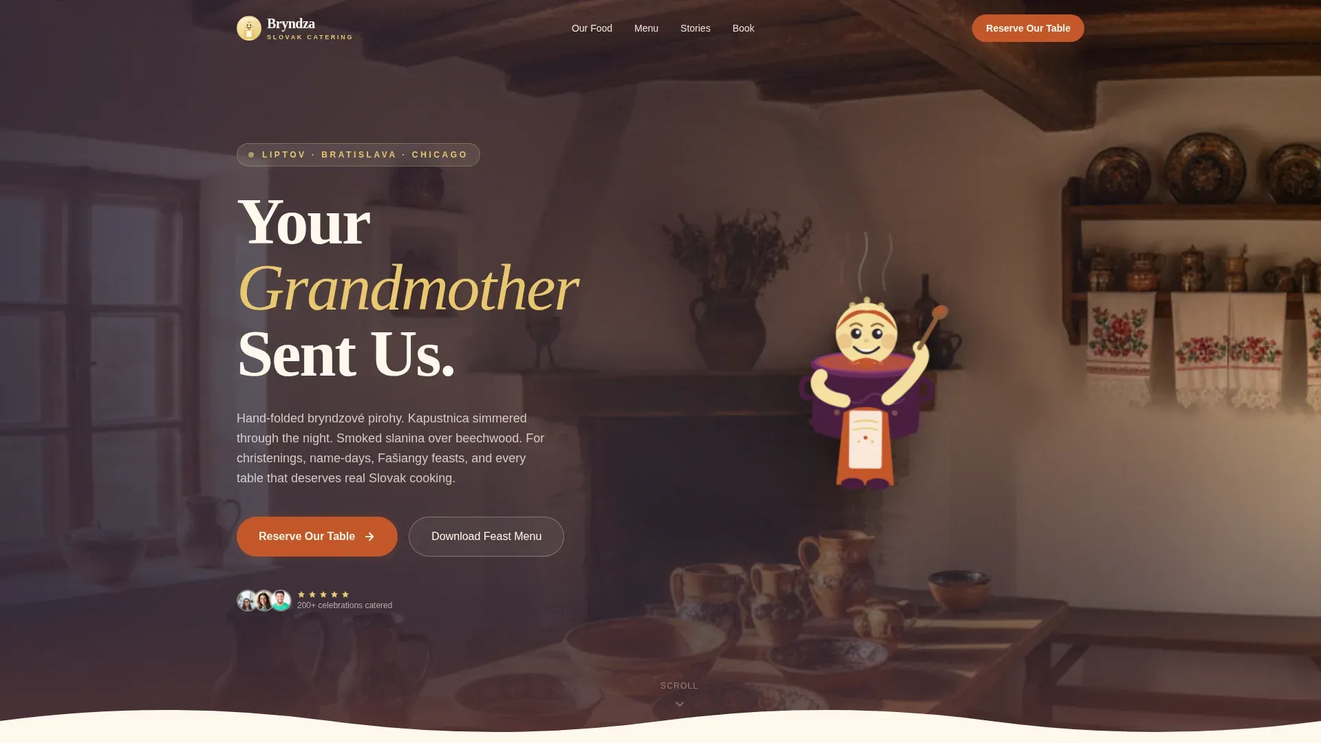 Slovak Catering Landing Page Template