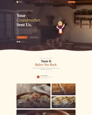 Slovak Catering Landing Page Template