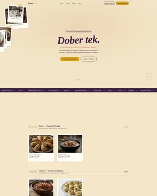 Slovenian Catering Gallery Landing Page Template