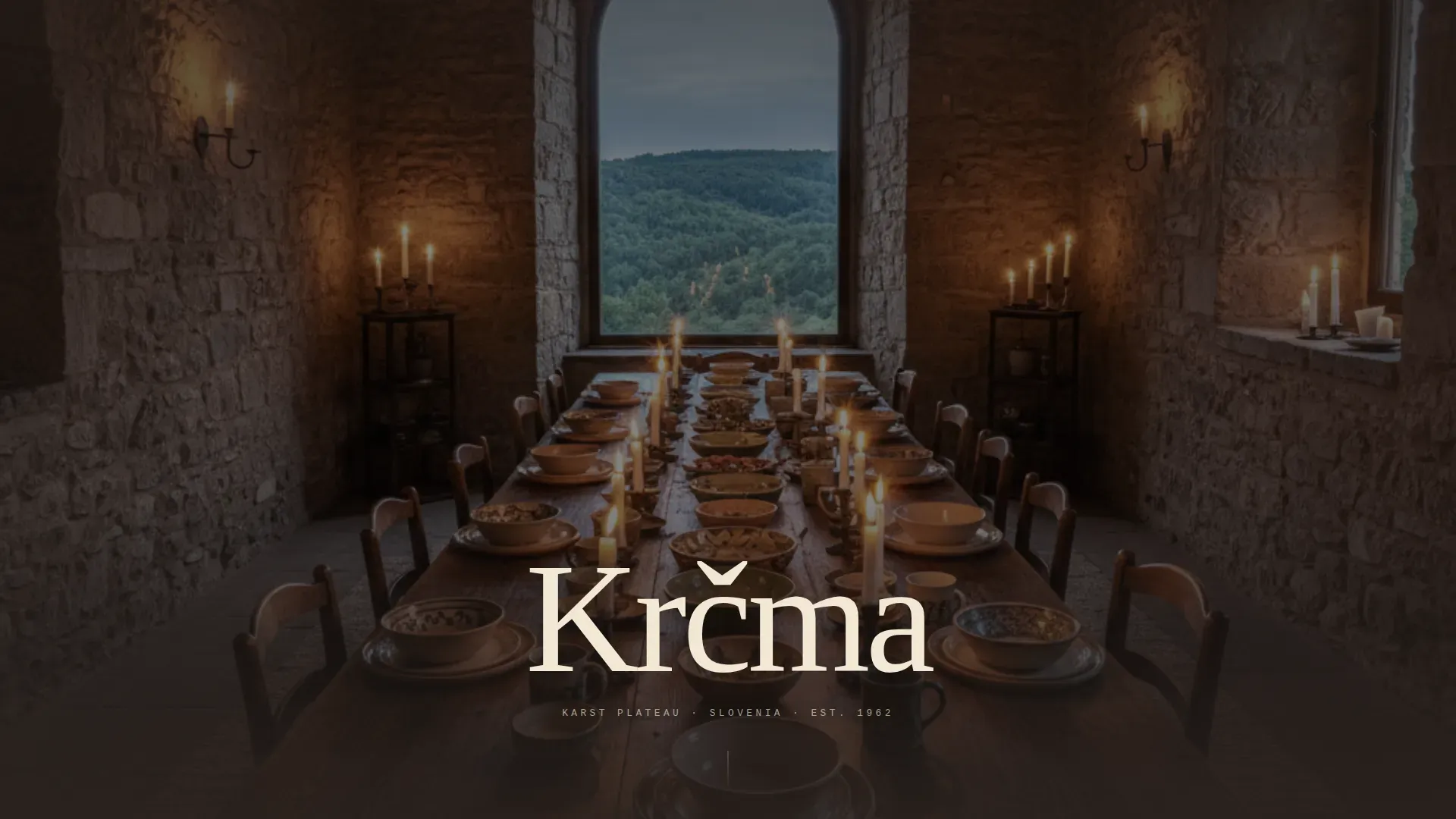 Rustic Slovenian Restaurant Landing Page Template