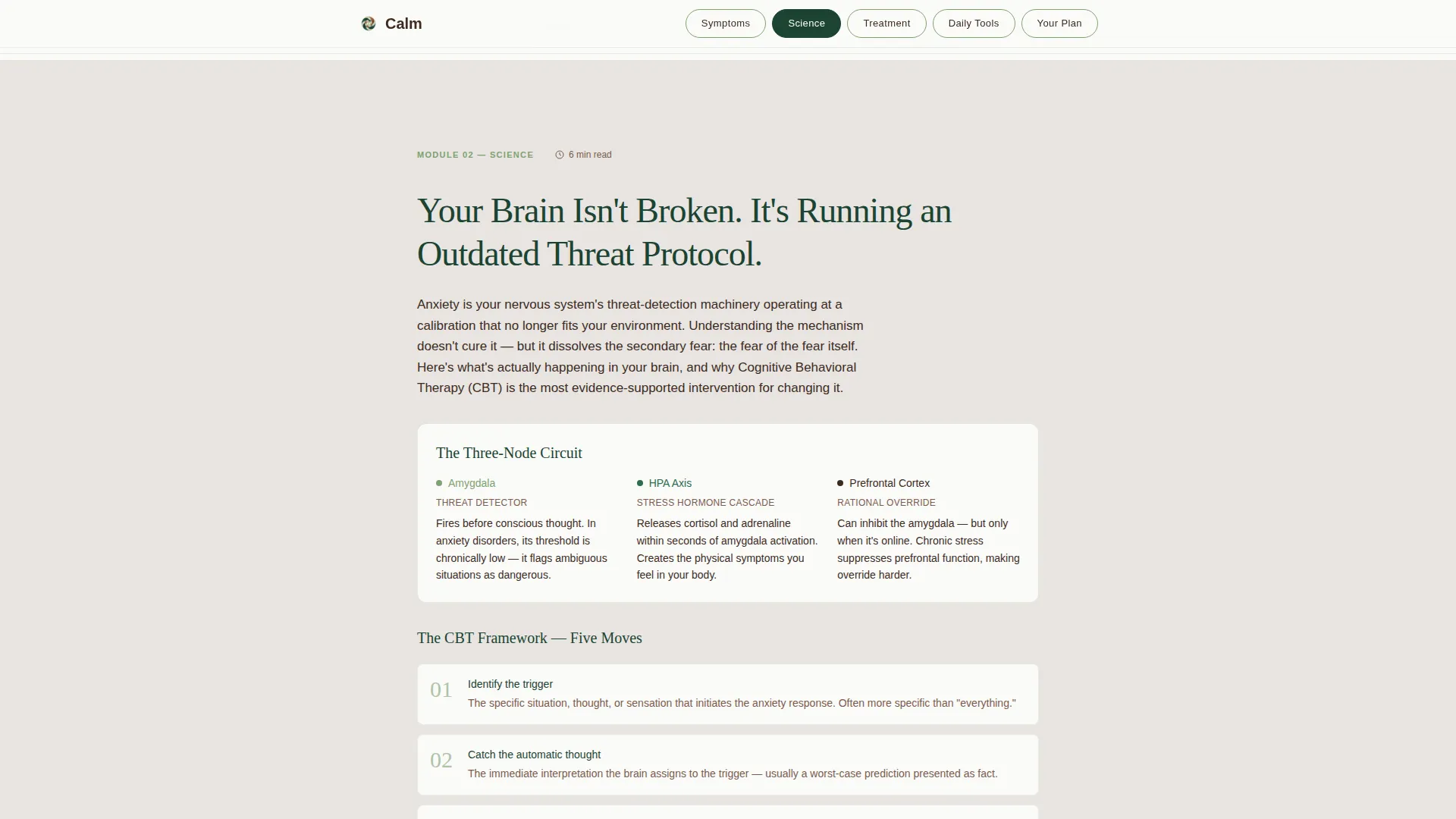 Trusted Anxiety Education Landing Page Template