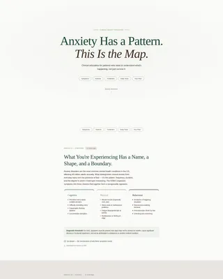 Trusted Anxiety Education Landing Page Template