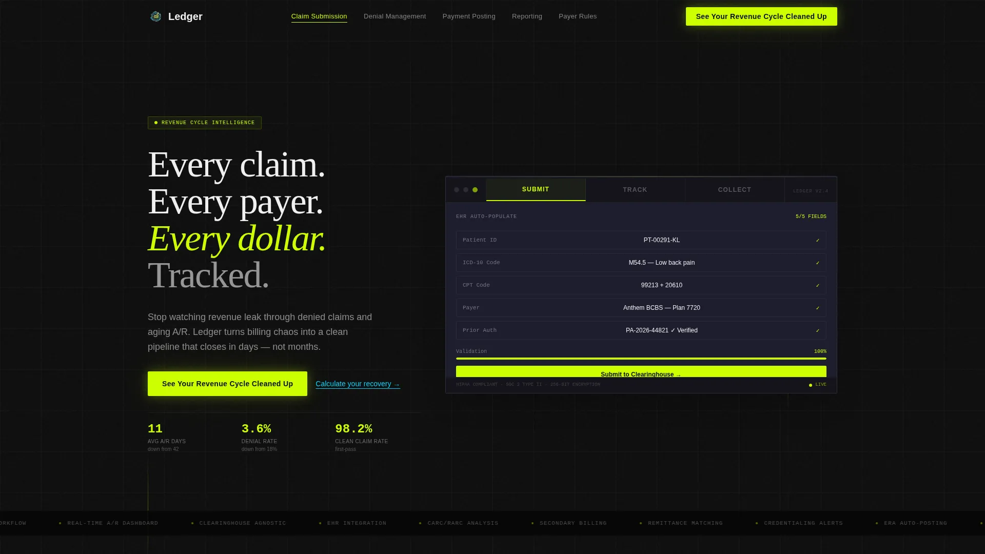 Healthcare Software & SaaS Booking Website Template
