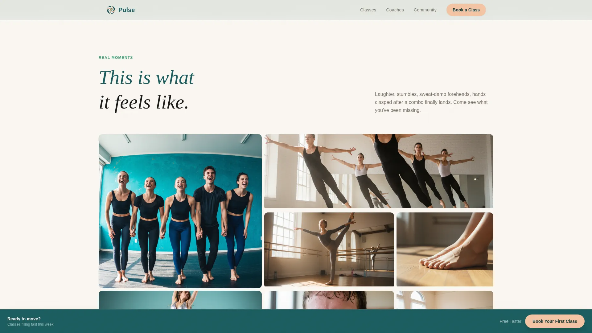 Dynamic Dance Instruction Landing Page Template