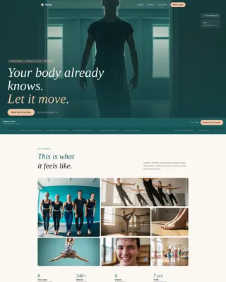 Dynamic Dance Instruction Landing Page Template