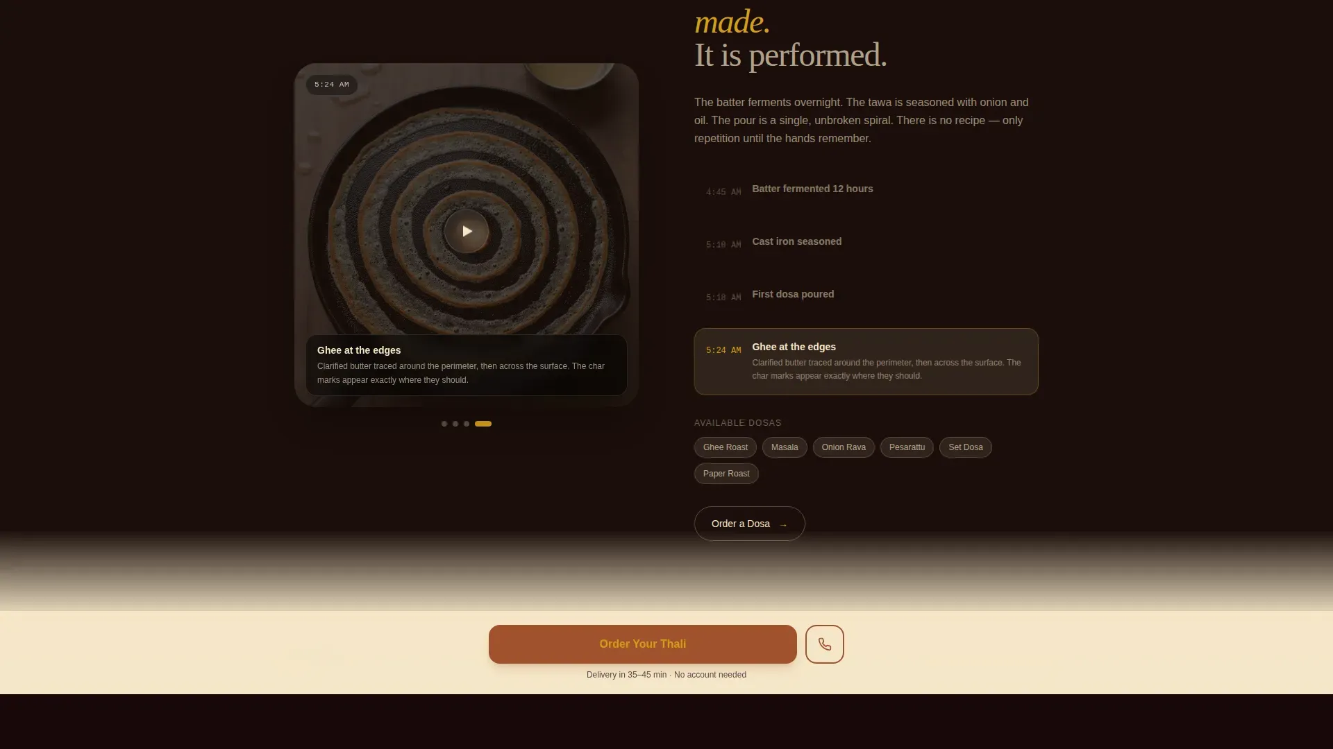 Nurturing Indian Cuisine Landing Page Template