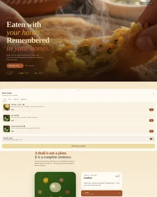 Nurturing Indian Cuisine Landing Page Template