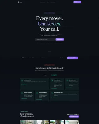 Moving Service Digital Presence Booking Website Template