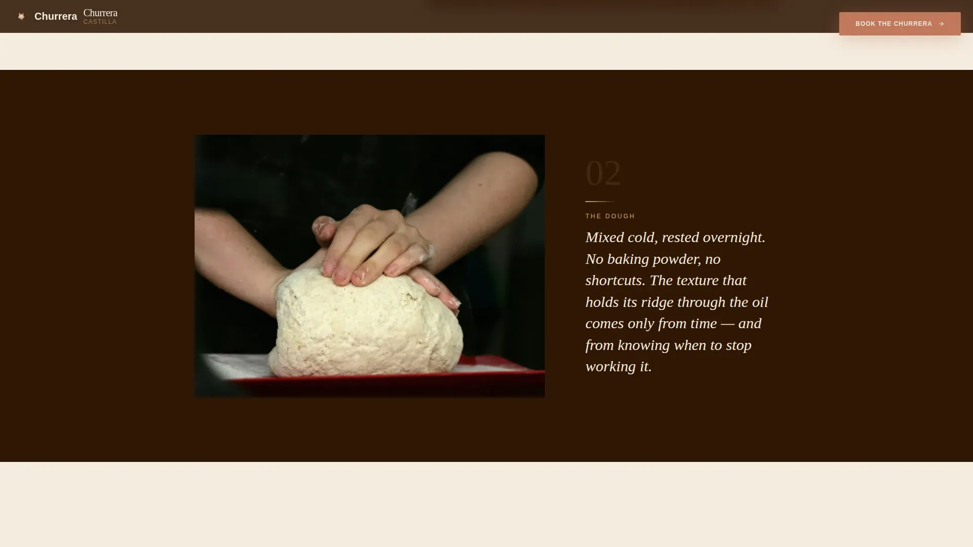 Artisan Spanish Churros Booking Landing Page Template