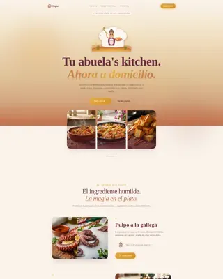 Pastoral Cloud Kitchen Landing Page Template