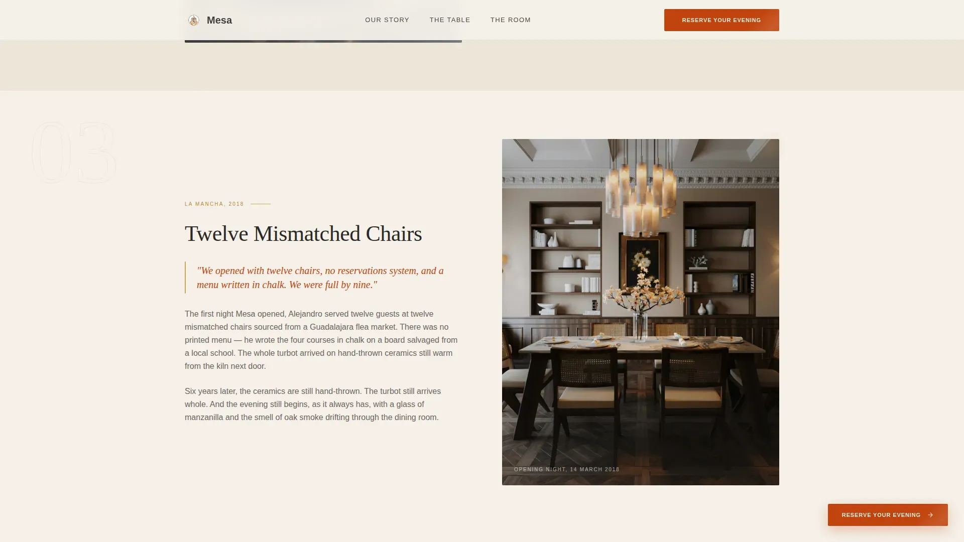 Authentic Spanish Fine Dining Landing Page Template