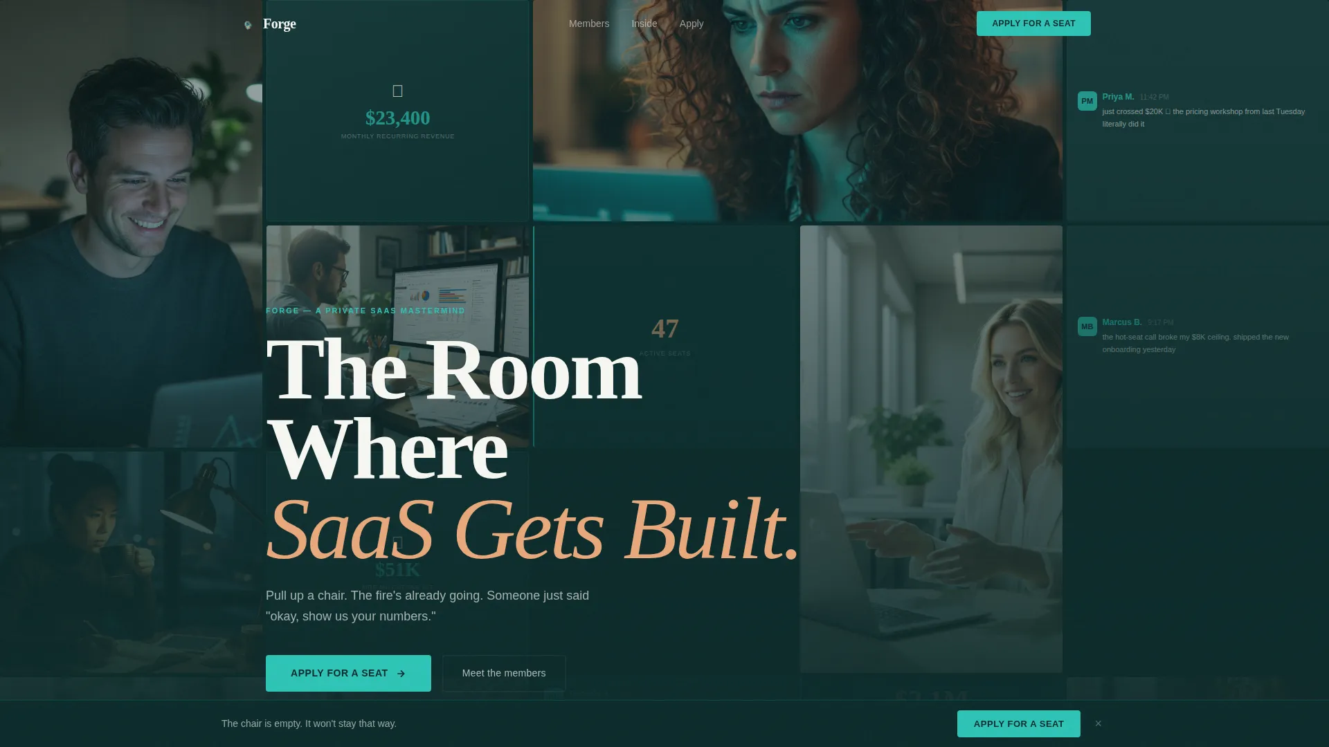 SaaS Mastermind Community Landing Page Template